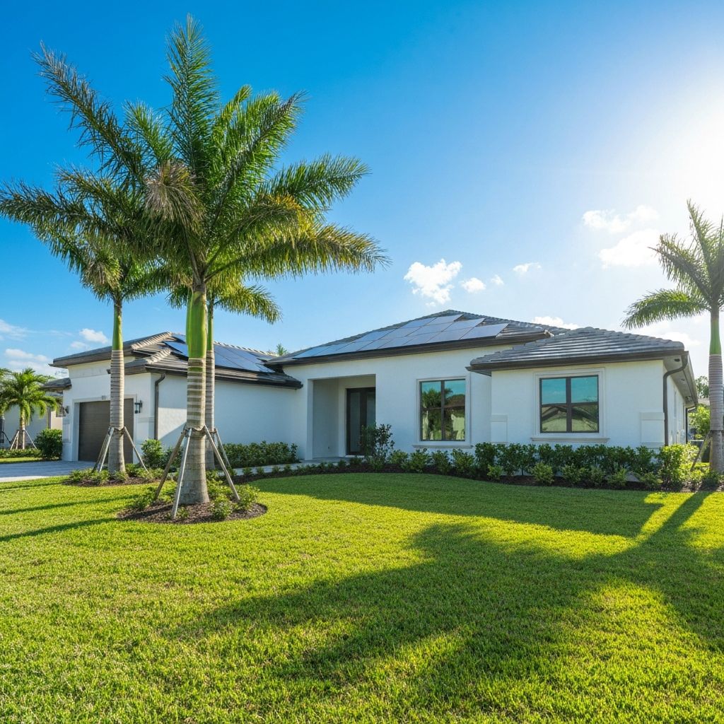 Florida home with solar panels and modern energy upgrades